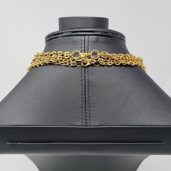 Necklace Opera 28" Gold Tone Chain Pastel Beaded Pink Blue Purple 3pc Set - Picture 8 of 13